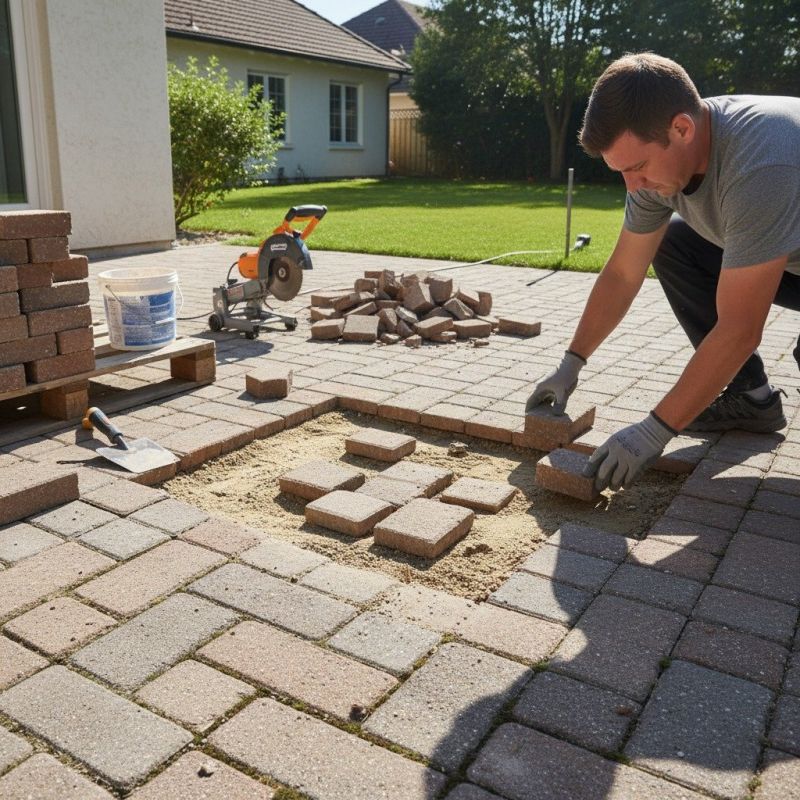 Flagstone Paver Repair